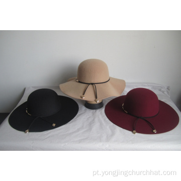 Chapéus femininos de feltro de lã falsa - YJ78